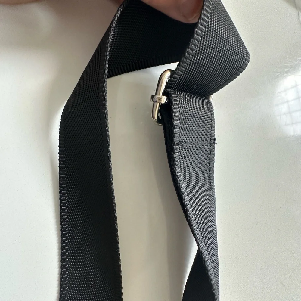 Black webbing adjustable strap for handbag - Picture 3 of 3